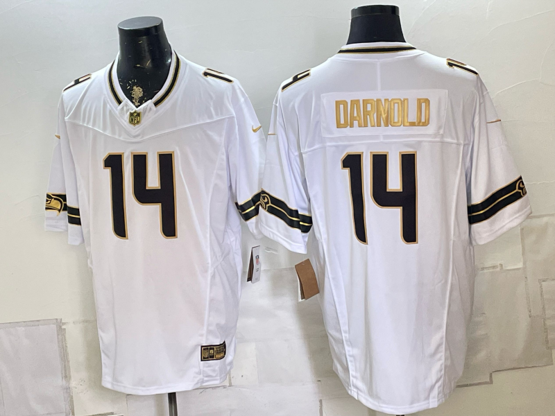 Men 2026 Seattle Seahawks #14 Darnold white Nike Limited NFL Jersey 0814004->seattle seahawks->NFL Jersey